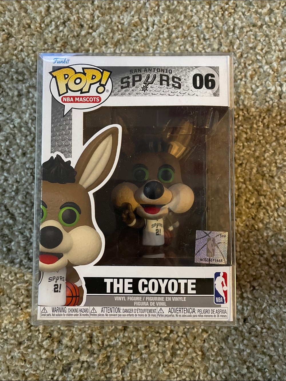 Funko Pop! The Coyote Vinyl Figure - Brown, White, Green